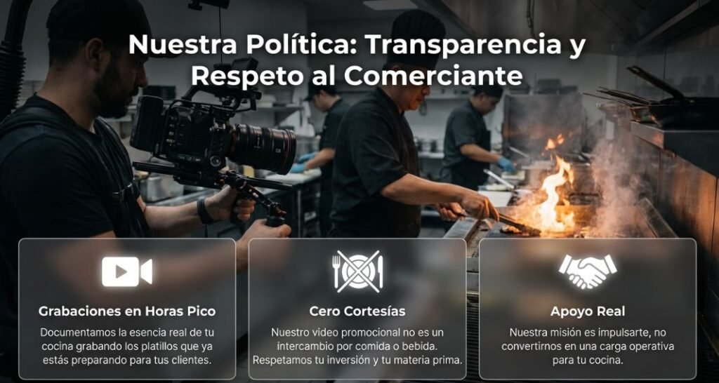 Respetamos al comerciante sus productos y su esfuerzo